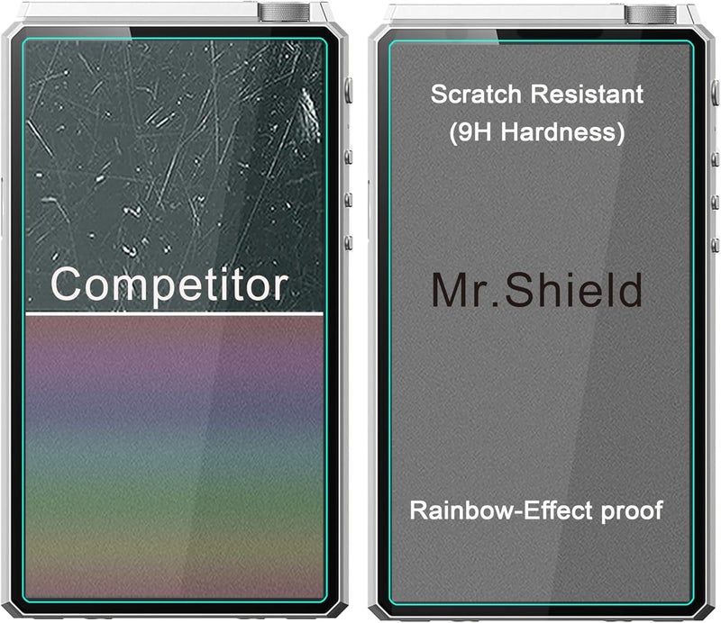 Mr Shield Screen Protector compatible with HiBy R6III 2025 [Tempered Glass] [3-PACK] [Japan Glass with 9H Hardness] - Image 5